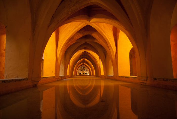 the baths at the Alcázar of Seville