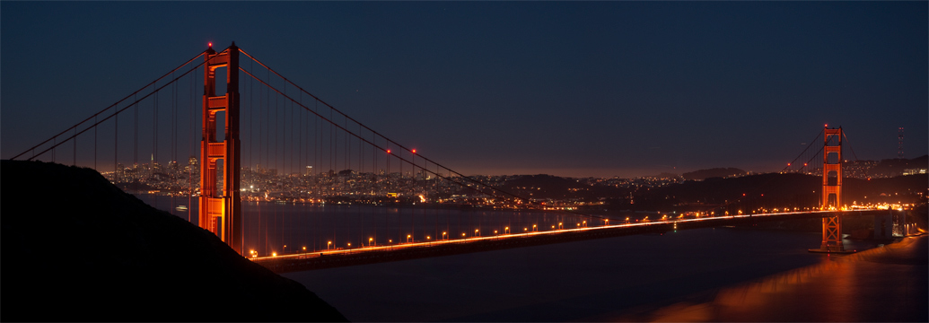 Golden Gate Bridge, Just After Sunset