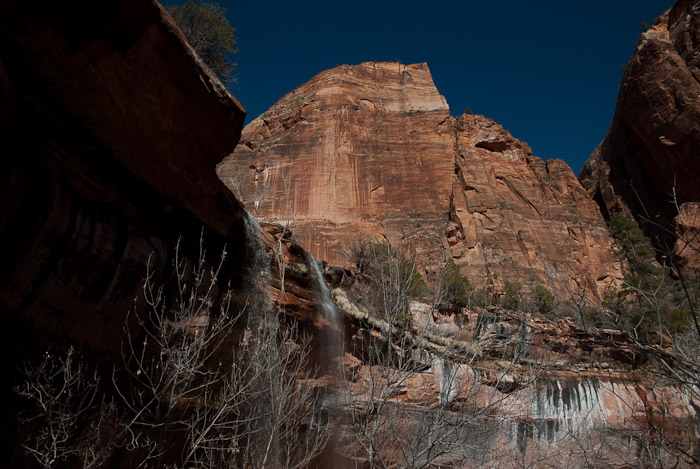 Waterfall into Lower Emerald Pool, Zion National Park