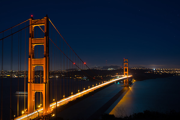 Twilight after Sunset, Golden Gate Bridge,