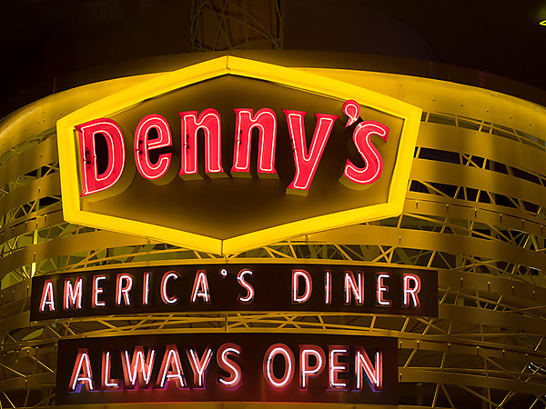 Neon Denny's Sign