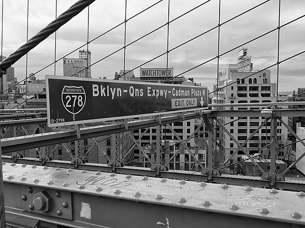 Exit Sign, Brooklyn Bridge