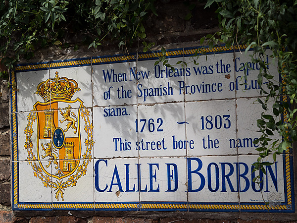 Calle de Borbon Sign