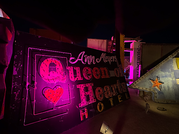 Queen of Hearts Hotel Sign