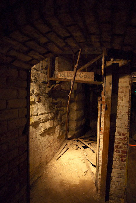 Tellers Cage on the Seattle Underground Tour