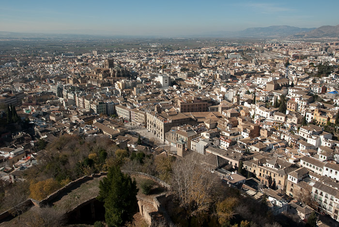 View over Granada from the Alcazaba, The Alhambra
