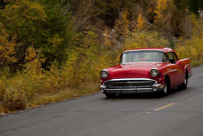 Classic Cars and Fall Colors in the Eastern Sierra