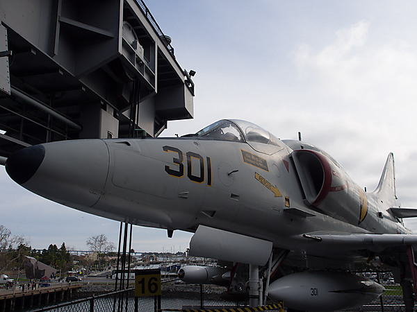 A4 Fighter on USS Midway