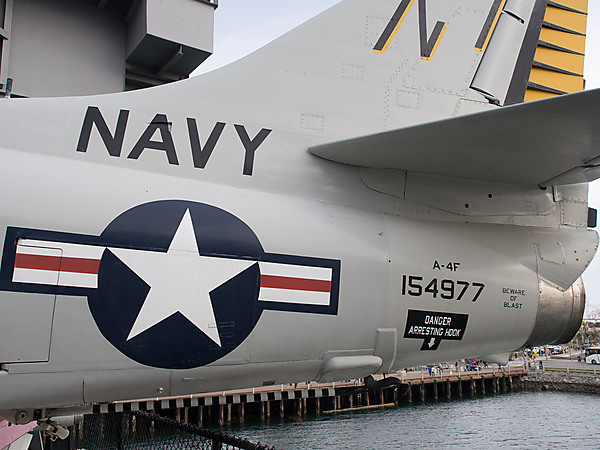 A4 Fighter on USS Midway