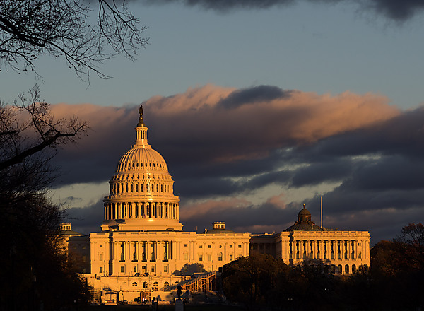 US Capitol at Sunset