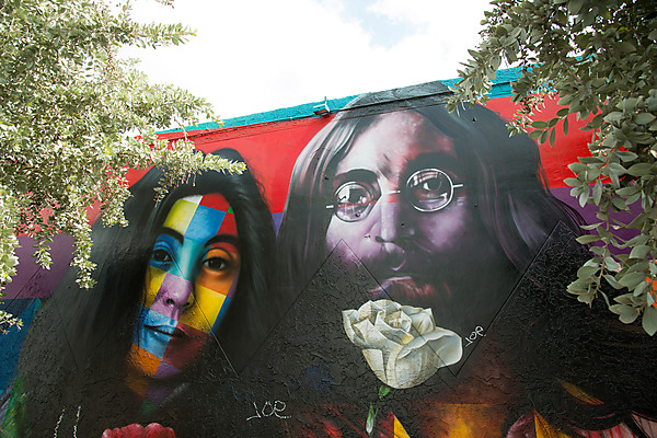 John Lennon and Yoko Ono Mural
