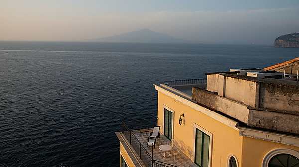 Sorrento Terrace Overlooking Mount Vesuvius