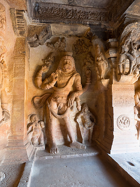 Vishnu as Narasimha Relief, Cave 3