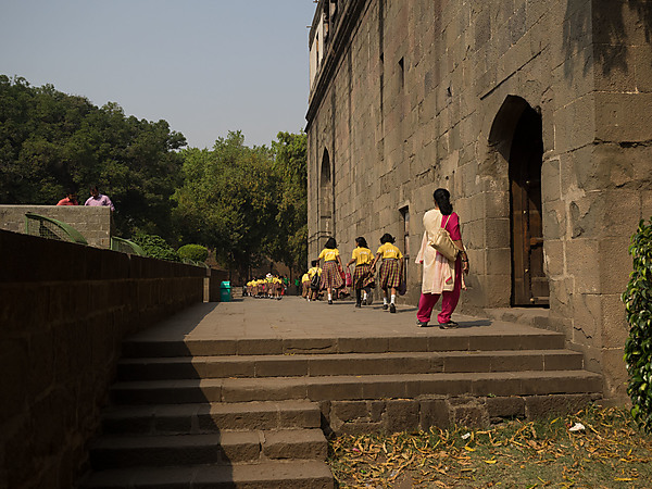 School Girls Running