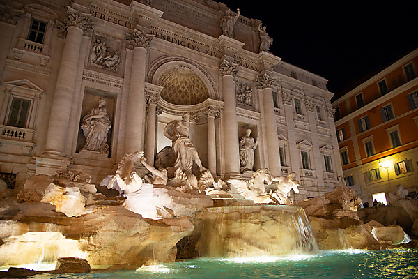 Trevi Fountain at Night