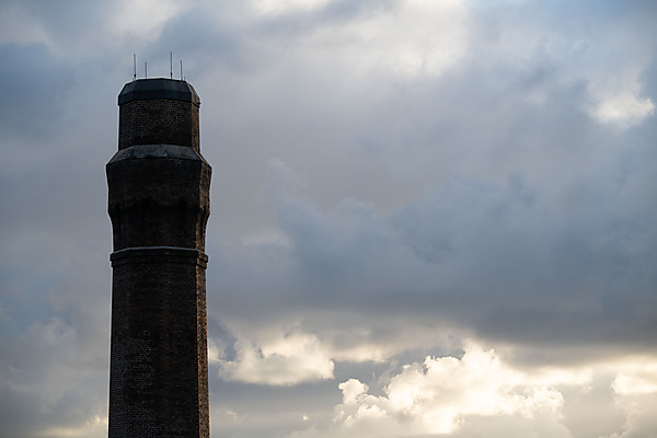 Brick Smoke Stack, Sunrise