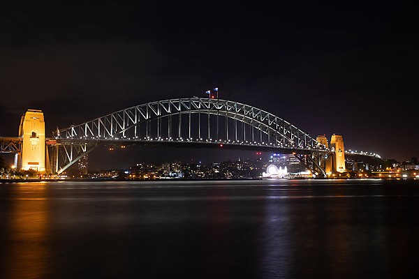 Sydney Harbor Bridge at Night