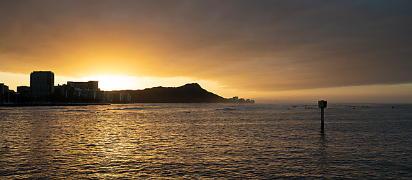 Sunrise over Diamond Head