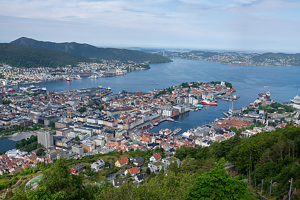 View from top of  Mount Fløyen