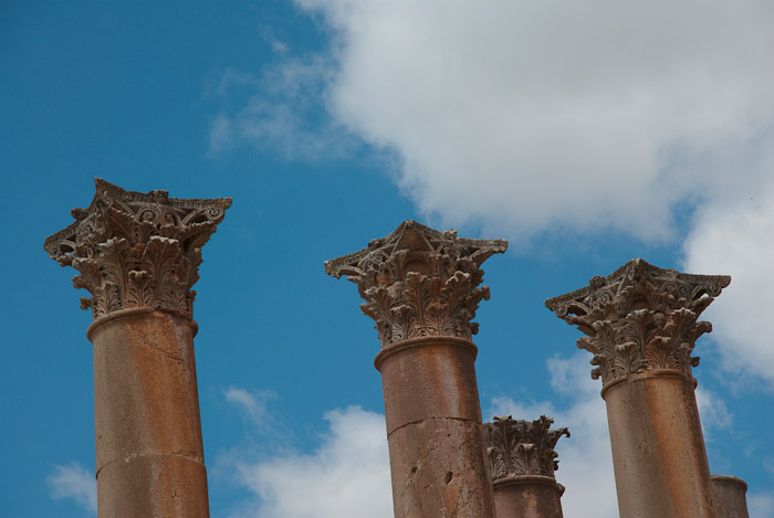 Column Tops of the Temple of Artemis- Jerash