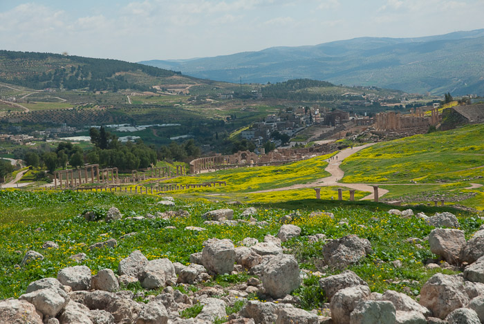 View over Jerash