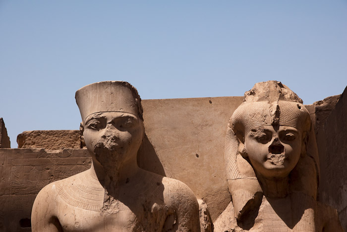 Statues at Luxor Temple