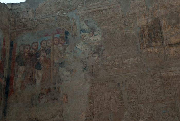 Roman Fresco at Luxor Temple