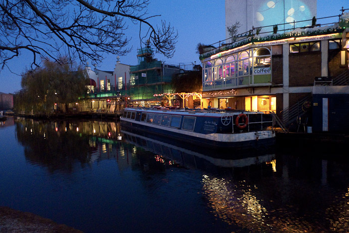 Houseboat on Regents Canal, near Camden Market