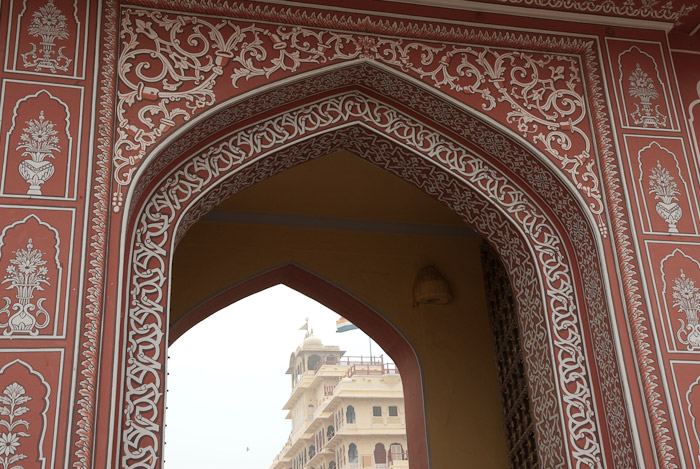 Archway leading in the City Palace