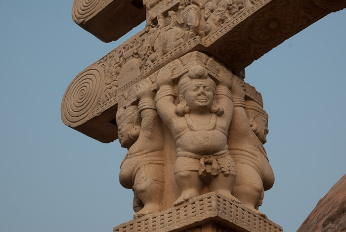 Detail of Carved Gateway, Sanchi