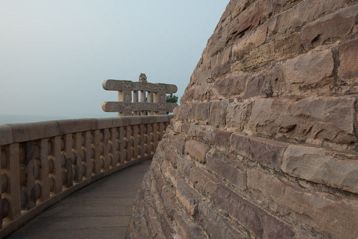 upper level of the Great Stupa, Sanchi