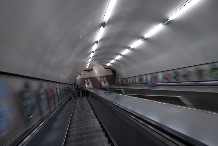 Descending into Archway Tube Station