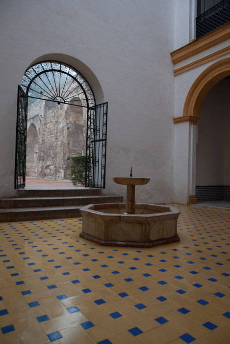 Courtyard with Fountain, Alcázar of Seville