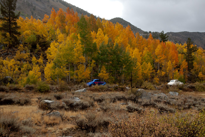 Classic Cars and Fall Colors in the Eastern Sierra