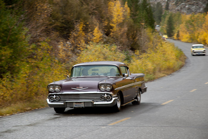 Classic Cars and Fall Colors in the Eastern Sierra