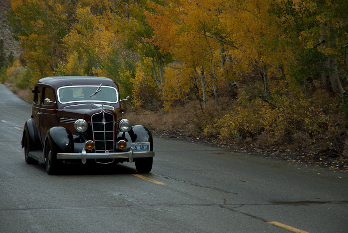 Classic Cars and Fall Colors in the Eastern Sierra