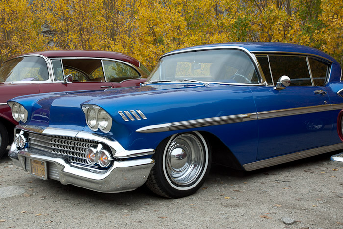 Classic Cars and Fall Colors in the Eastern Sierra