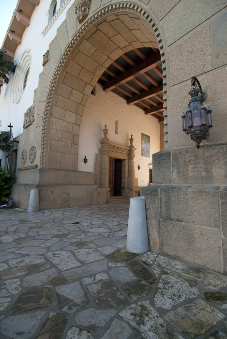 Entrance to Santa Barbara Courthouse