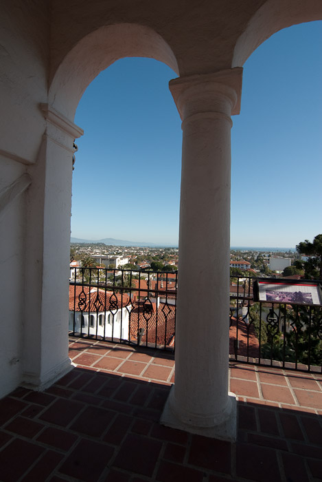 View from top of Santa Barbara Courthouse