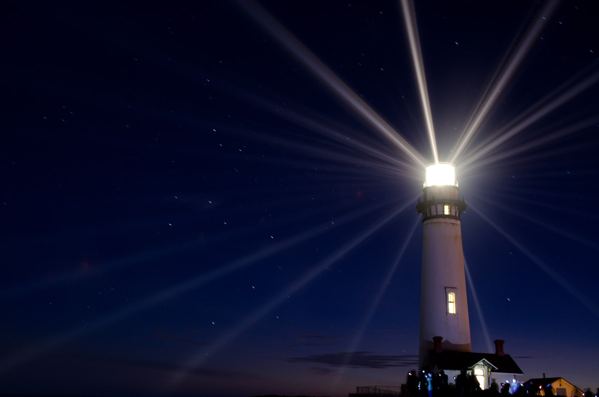Fresnel Lens Lighting, Piegon Point Lighthouse