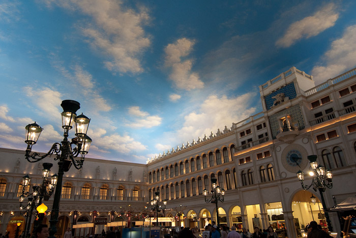 Faux St Mark's Square at the Venetian