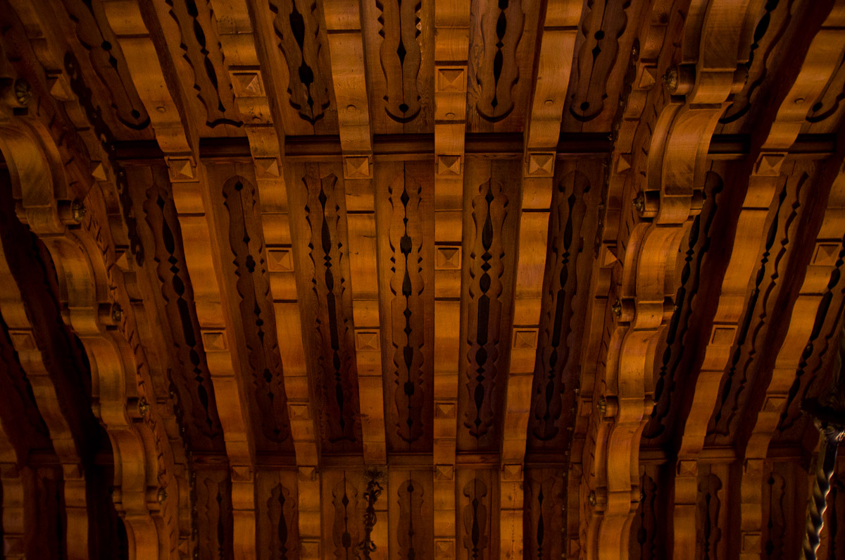 Carved Ceiling, Scotty's Castle