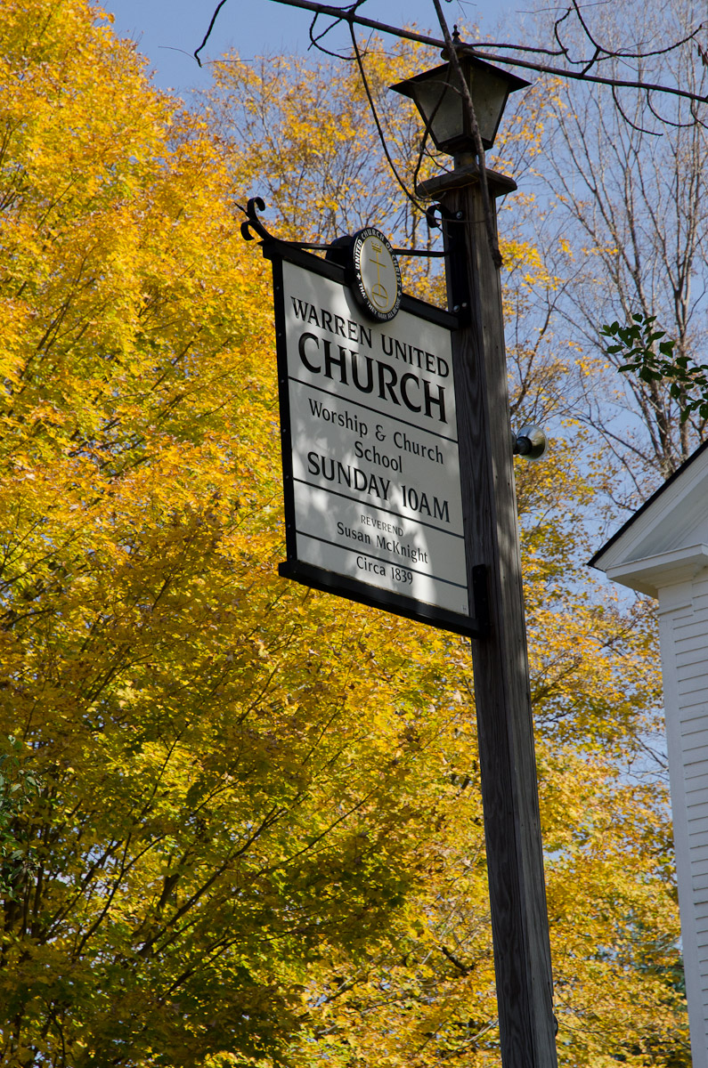 Waren United Church sign