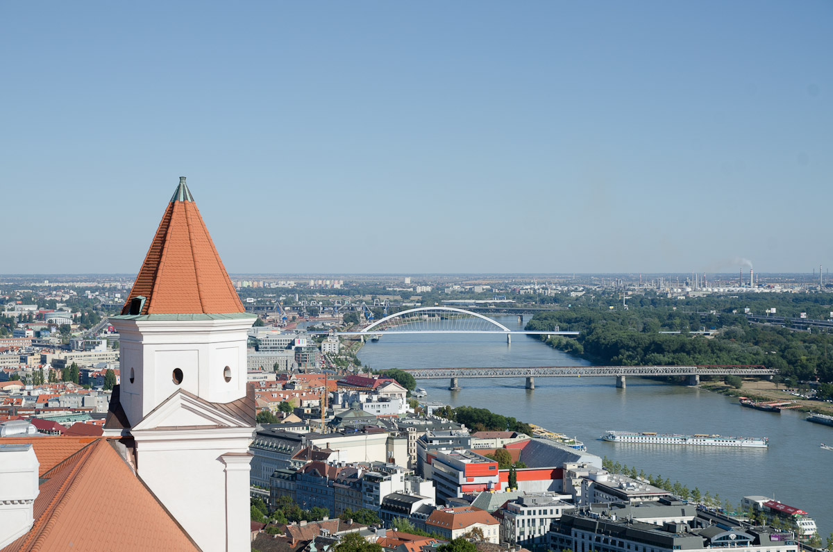 View from Bratislava Castle Tower