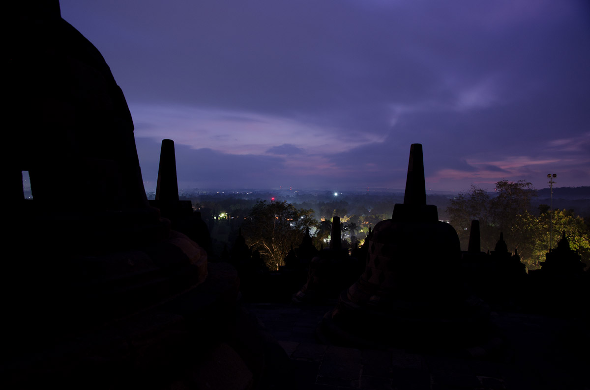 Dawn Breaks over Borobudur