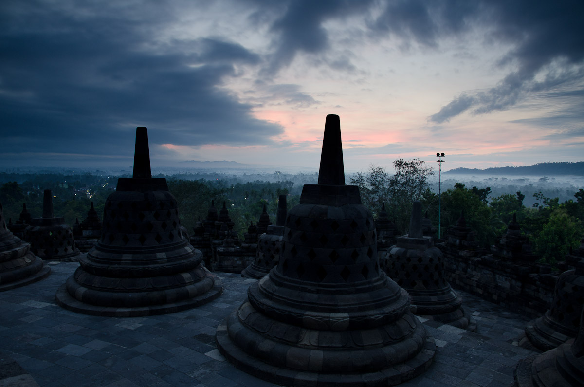 Dawn, Borobudur