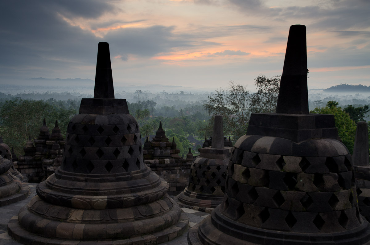 Early Morning Light, Borobudur