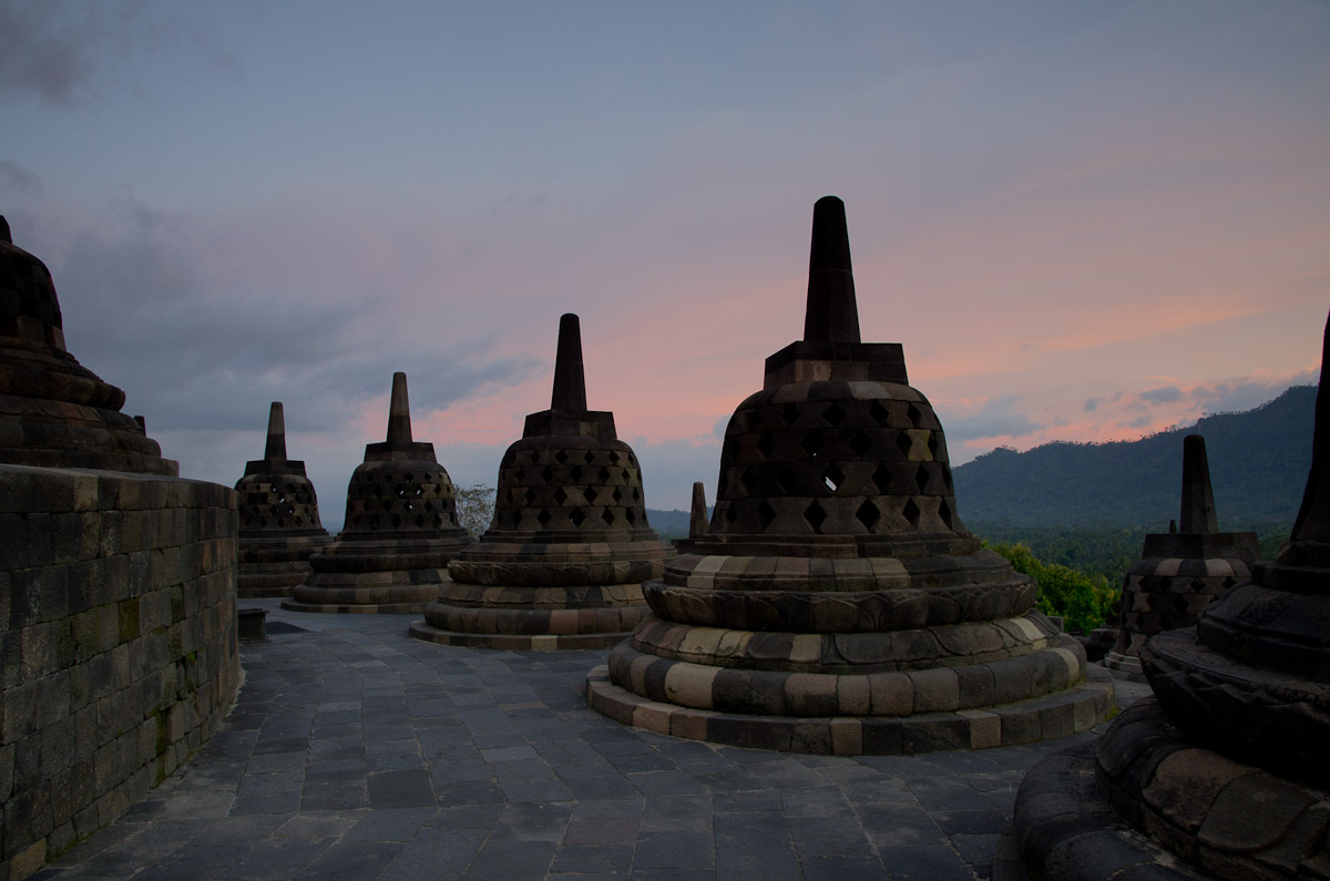 Sunset at Borobudur